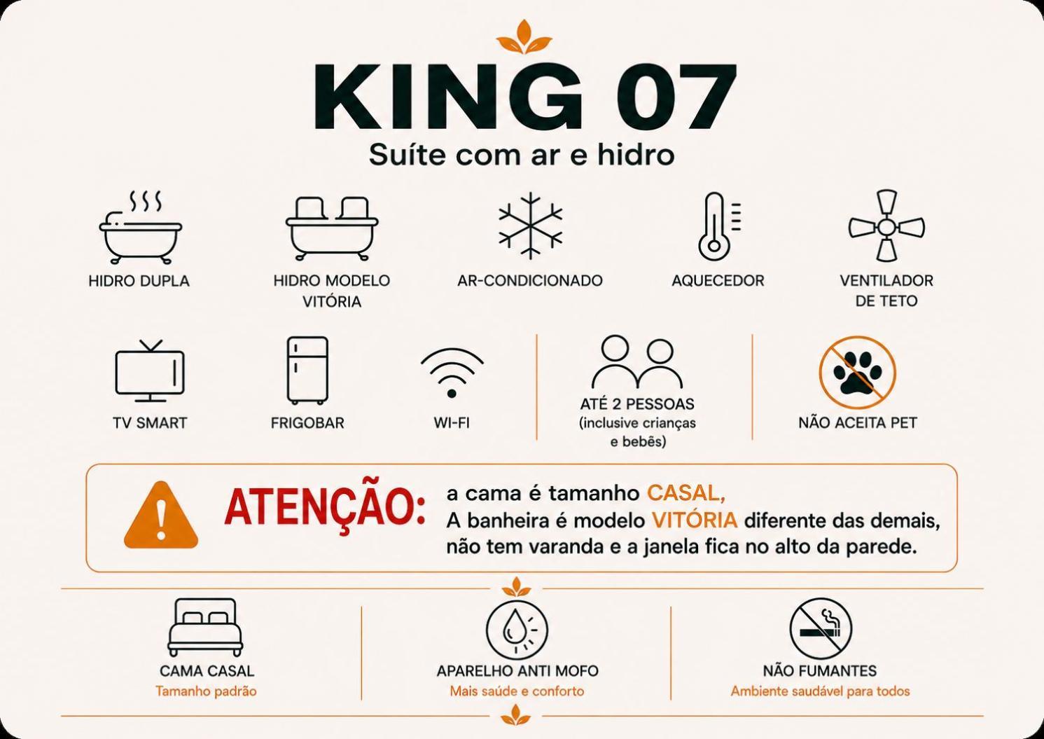Suíte com Banheira de Hidromassagem